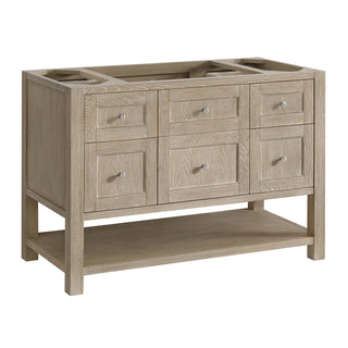 48 Inch Breckenridge Freestanding Vanity in Whitewashed Oak / Parisien Bleu Top