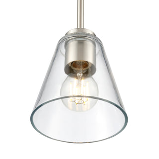 Strayhan 5.75" 1-Light Mini Pendant - Brushed Nickel