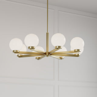 Ardeva 34" Wide 8-Light Chandelier