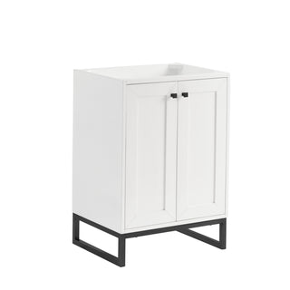 23.63 Inch Chianti Freestanding Vanity in Glossy White /  Top