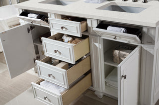 60 Inch Bristol Freestanding Vanity in Bright White / Lime Delight Top
