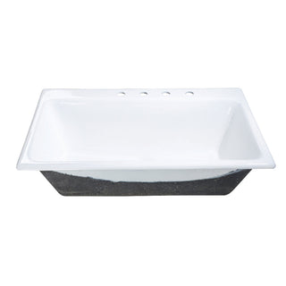 Towne 36 Inch Drop-In Kitchen Sink in White