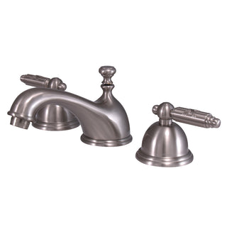 Georgian Widespread Bathroom Faucet in Brushed Nickel