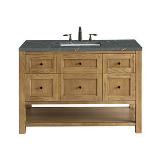 48 Inch Breckenridge Freestanding Vanity in Light Natural Oak / Parisien Bleu Top