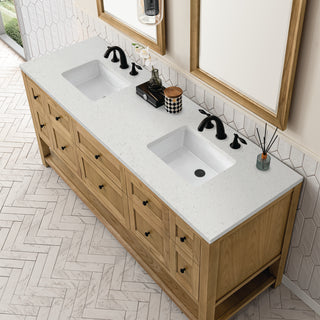 72 Inch Breckenridge Freestanding Vanity in Light Natural Oak / Lime Delight Top