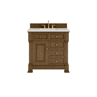36 Inch Brookfield Freestanding Vanity in Honey Oak / Lime Delight Top