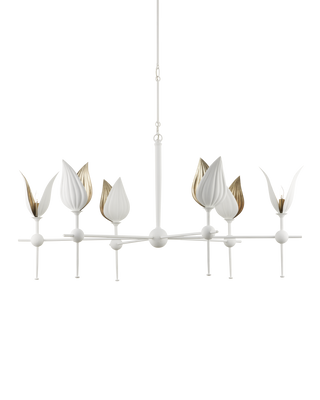 Peace Lily White Chandelier