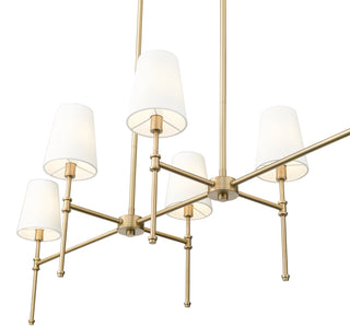 Adorra 48" Wide 6-Light Chandelier - Vintage Brass
