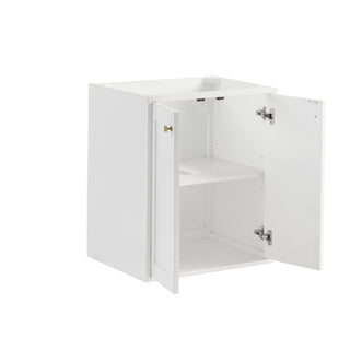 23.63 Inch Chianti Freestanding Vanity in Glossy White /  Top