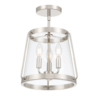 Adabella 12.25" Wide 3-Light Semi-Flush Mount