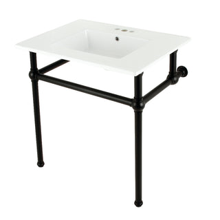 Templeton 31.13 Inch Console Sink in White