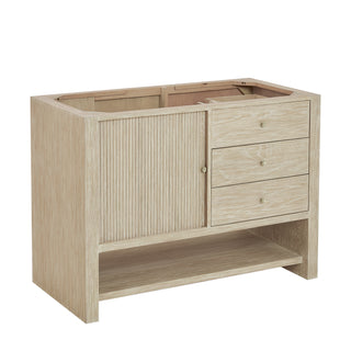 48 Inch Marigot Freestanding Vanity in Sunwashed Oak / Carrara White Top