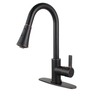 Continental Pull-Down Kitchen Faucet in Naples Bronze
