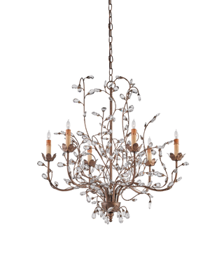 Crystal Bud Medium Gold Chandelier