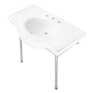 Manchester 37.38 Inch Console Sink in White