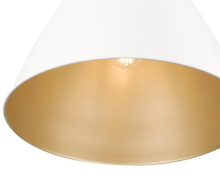 Kayman 15" Wide 1-Light Pendant - Matte White