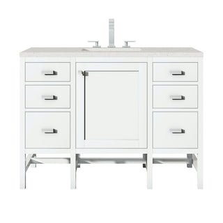 48 Inch Addison Freestanding Vanity in Glossy White / Lime Delight Top