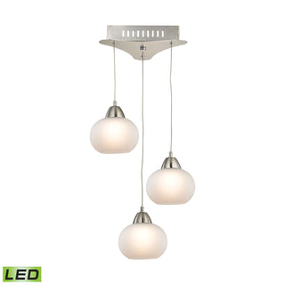 Ciotola 10'' Wide 3-Light Mini Pendant - Satin Nickel