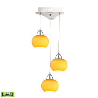 Ciotola 10'' Wide 3-Light Mini Pendant - Chrome