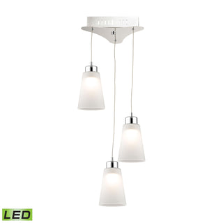 Coppa 11'' Wide 3-Light Mini Pendant - Chrome