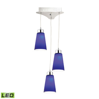 Coppa 11'' Wide 3-Light Mini Pendant - Chrome