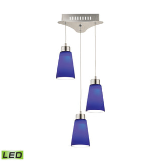 Coppa 11'' Wide 3-Light Mini Pendant - Satin Nickel