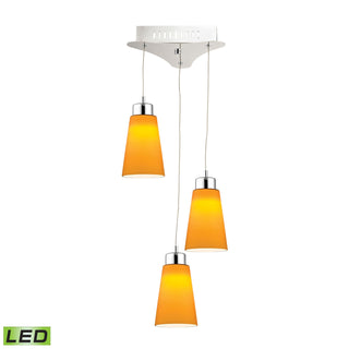 Coppa 11'' Wide 3-Light Mini Pendant - Chrome