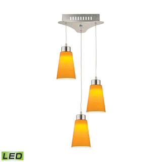 Coppa 11'' Wide 3-Light Mini Pendant - Satin Nickel