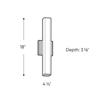 24 Inch CCT Glass LED Vanity Light