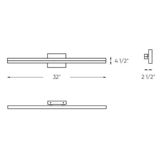 32 Inch CCT LED Linear Vanity Light