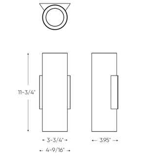 4 Inch Round Adjustable LED Cylinder Sconce