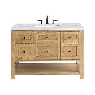 48 Inch Breckenridge Freestanding Vanity in Light Natural Oak / Ethereal Noctis Top