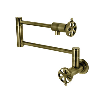 Belknap Pot Filler Faucet in Antique Brass