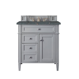 30 Inch Brittany Freestanding Vanity in Urban Gray / Parisien Bleu Top