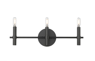 Skyva 6" High 3-Light Vanity - Matte Black