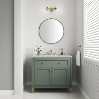 36 Inch Chicago Freestanding Vanity in Smokey Celadon / Ethereal Noctis Top