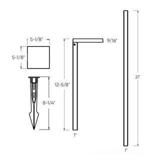 Landscape Square Pathlight 5CCT