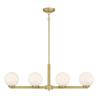 Ardeva 36" Wide 4-Light Linear Chandelier