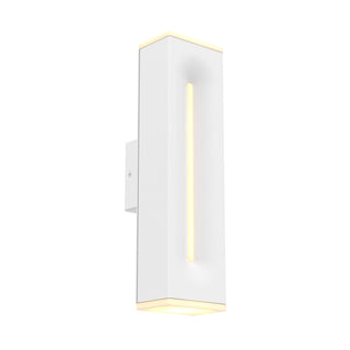 16 Inch Rectangular CCT Dual Light Wall Sconce