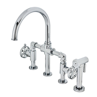 Belknap Bridge Kitchen Faucet in Polished Chrome