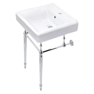 Edwardian 20 Inch Console Sink in White