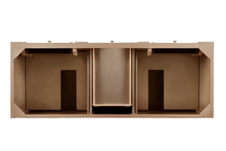60 Inch Bristol Freestanding Vanity in Whitewashed Walnut / Parisien Bleu Top