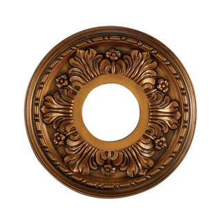 Acanthus 11'' Wide Medallion - Antique Bronze