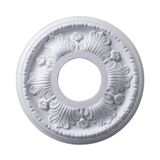 Acanthus 11'' Wide Medallion - White