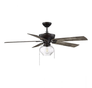 52" 1-Light Ceiling Fan in Oil Rubbed Bronze