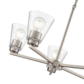 Strayhan 24" 5-Light Chandelier - Brushed Nickel
