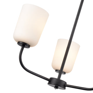 Laphia 21" Wide 3-Light Chandelier - Matte Black