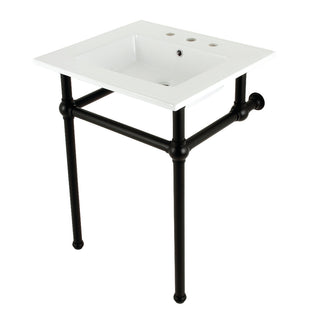 Templeton 25.19 Inch Console Sink in White