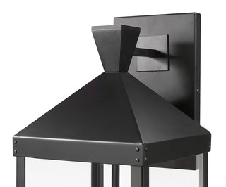Yates 26" High 3-Light Outdoor Wall Sconce - Painted Black