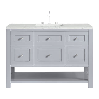48 Inch Breckenridge Freestanding Vanity in Serenity Blue / Ethereal Noctis Top